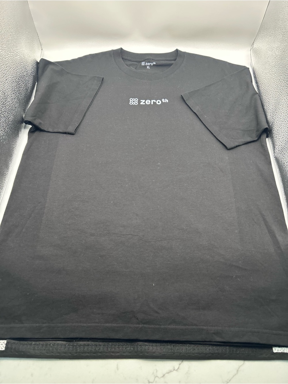 Zero Black Logo Crewneck T-Shirt - Men